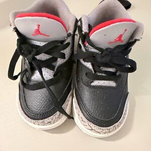 Kids Black and Red Sneakers